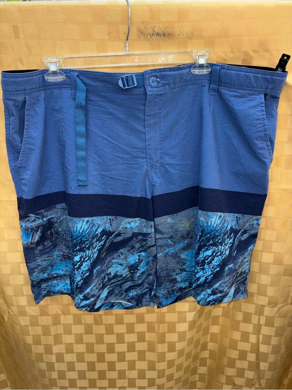 Realtree Blue Patterned Men's Swim Board Shorts